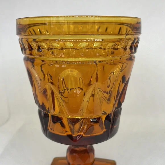 Indiana / Colony Glass PARK LANE water goblet wine MCM bar retro 50s 60s 70s - Picture 2 of 16